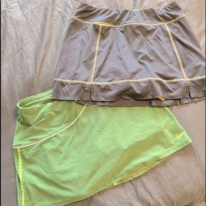 Two Tennis Skirts / Skorts size Medium